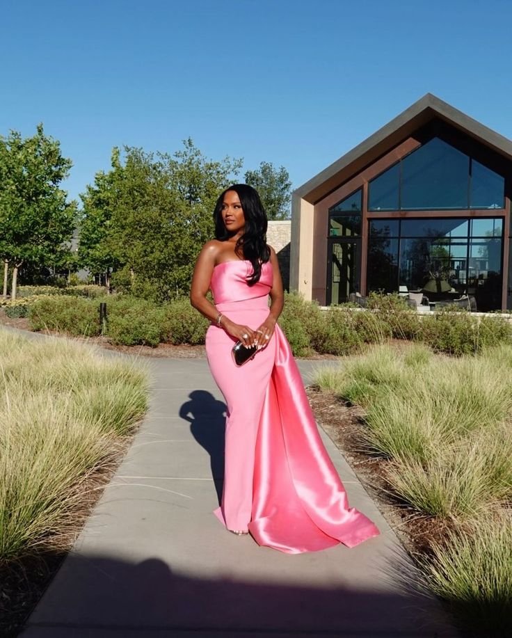 Colorful black tie dress